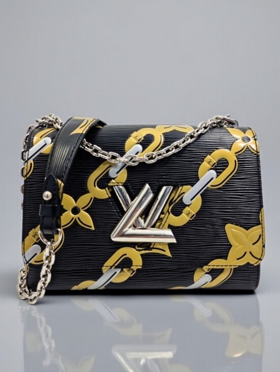 Louis Vuitton Handbags - Louis Vuitton Epi Chain Flower Twist MM Black Shoulder Crossbody Bag